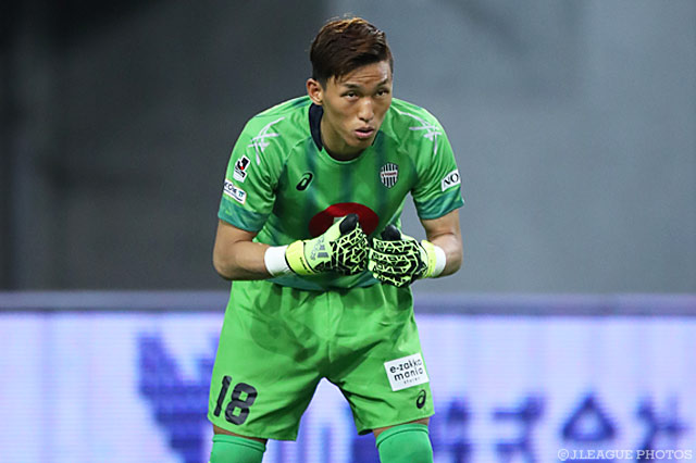 再三のファインセーブで完封勝利に貢献したム スンギュ（神戸）【明治安田Ｊ１ 2nd 第6節 神戸vs大宮】