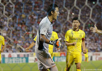 ジェイのPKを止め先制点を阻止したGK桐畑 和繁（柏）【明治安田Ｊ１ 2nd 第6節 磐田vs柏】