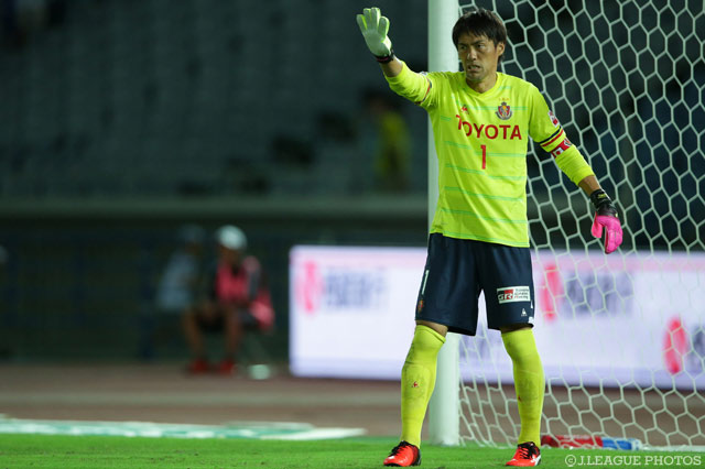 守備の要として無失点に貢献した楢﨑 正剛（名古屋）【明治安田Ｊ１ 2nd 第6節 横浜FMvs名古屋】