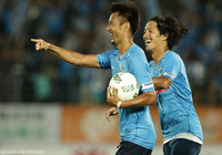 今季初ゴールが貴重な同点弾となった我那覇 和樹（讃岐）【明治安田Ｊ２ 第26節 讃岐vs山形】