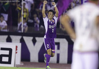 巧みなヘディングで今季初ゴールを挙げた菅沼 駿哉（京都）【明治安田Ｊ２ 第26節 京都vsＣ大阪】