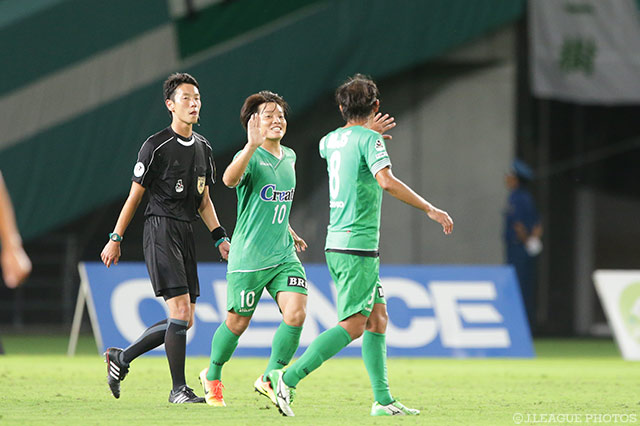 78分に決勝ゴールを決めた高木 善朗（東京Ｖ）【明治安田Ｊ２ 第26節 東京Ｖvs熊本】