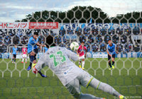 同点PKを決めたイバ（横浜FC）【明治安田Ｊ２ 第26節 横浜FCvs千葉】