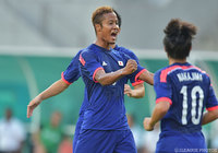 第17回アジア競技大会ラウンド16 U-23パレスチナ代表戦で大会通算5点目を奪取【鈴木 武蔵：U-23日本代表】