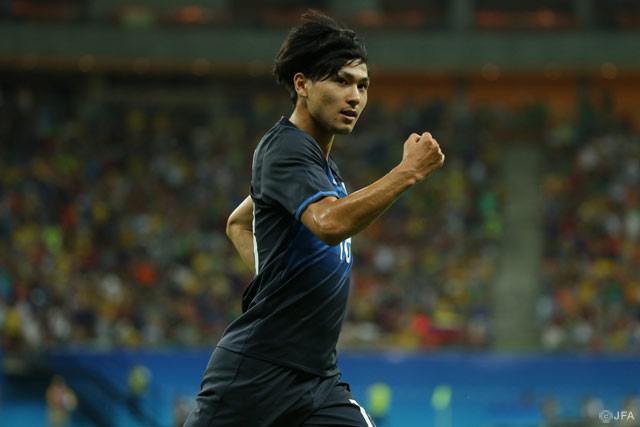 再度同点に追いつくゴールを決めた南野 拓実（ザルツブルク）【リオ五輪 グループステージ 第1節 U-23ナイジェリアvsU-23日本】