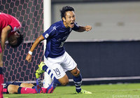 試合終了間際に試合を決定づける追加点を決めた藤井 貴之（鹿児島）【明治安田Ｊ３ 第20節 Ｃ大23vs鹿児島】