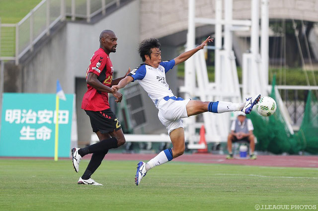 先制点を含む2得点で快勝の原動力となった三平 和司（大分）【明治安田Ｊ３ 第20節 福島vs大分】