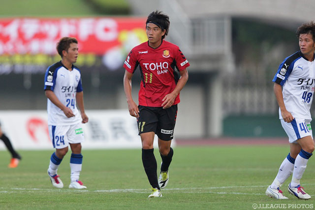 試合終了間際のゴールで一矢報いた金 弘淵（福島）【明治安田Ｊ３ 第20節 福島vs大分】