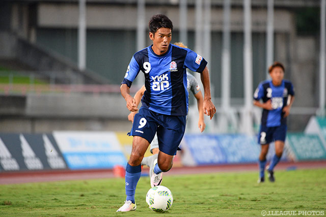 58分に投入され、2本のシュートを放った苔口 卓也（富山）【明治安田Ｊ３ 第20節 富山vs秋田】