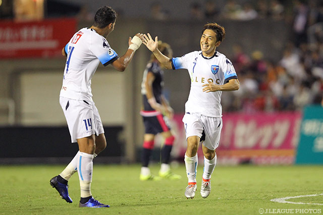 試合終了間際に値千金の逆転ゴールを決めた内田 智也（横浜FC）【明治安田Ｊ２ 第27節 Ｃ大阪vs横浜FC】