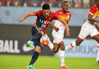 70分まで前線で奮闘した鈴木 優磨（鹿島）【スルガ銀行チャンピオンシップ2016 鹿島vsサンタフェ】