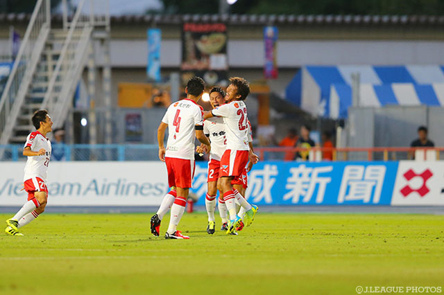 第18節以来となる先制点を決めた黒木 晃平（熊本）【明治安田Ｊ２ 第28節 水戸vs熊本】