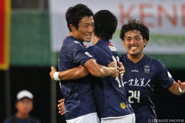 同点ゴールで試合を振り出しに戻した田中 秀人（鹿児島）【明治安田Ｊ３ 第5節 鹿児島vs相模原】