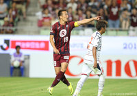 強烈なシュートで同点弾を決めた渡邉 千真（神戸）【明治安田Ｊ１ 2nd 第8節 神戸vsFC東京】