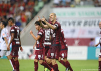 クロスを頭で合わせ、逆転ゴールを決めたニウトン（神戸）【明治安田Ｊ１ 2nd 第8節 神戸vsFC東京】