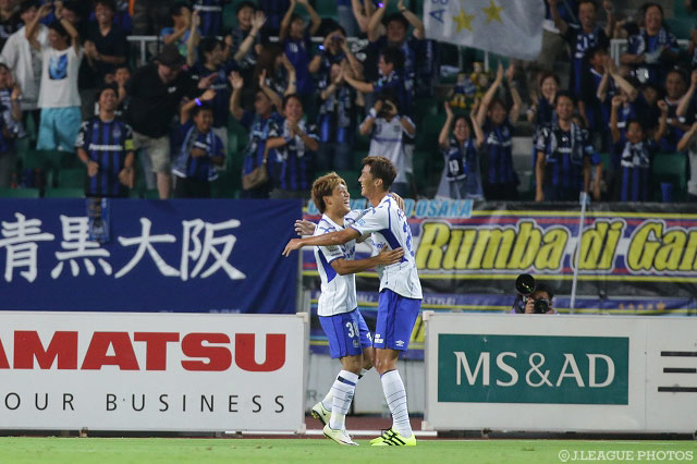 途中出場で追加点を決めた長沢 駿（Ｇ大阪）【明治安田Ｊ１ 2nd 第8節 磐田vsＧ大阪】