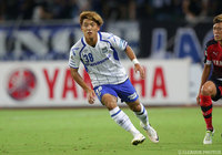 鋭い突破で追加点をアシストした堂安 律（Ｇ大阪）【明治安田Ｊ１ 2nd 第8節 磐田vsＧ大阪】