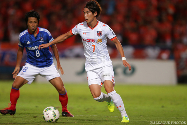 両チーム最多4本のシュートを放った江坂 任（大宮）【明治安田Ｊ１ 2nd 第8節 横浜FMvs大宮】