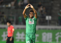 途中出場で同点ゴールを決めたレオミネイロ（岐阜）【明治安田Ｊ２ 第29節 岐阜vs徳島】