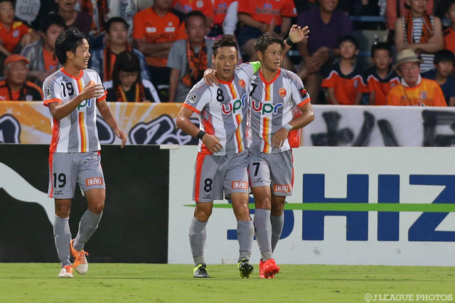 今季9点目を決め、同点とした島屋 八徳（山口）【明治安田Ｊ２ 第29節 清水vs山口】