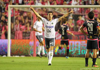 加入後初ゴールとなる決勝点を決めたパウリーニョ（松本）【明治安田Ｊ２ 第29節 Ｃ大阪vs松本】