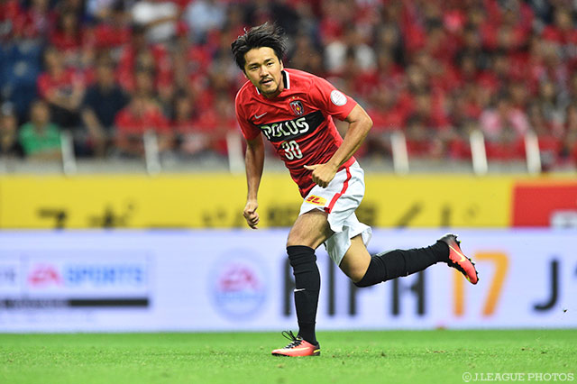 リオ五輪から戻り、交代出場で5試合ぶりの出場を果たした興梠 慎三（浦和）【明治安田Ｊ１ 2nd 第9節 浦和vs川崎Ｆ】