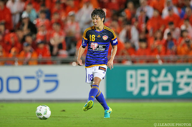 強烈なハーフボレーで同点とした三田 啓貴（仙台）【明治安田Ｊ１ 2nd 第9節 大宮vs仙台】