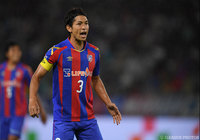 試合終盤に大声で指示を出す森重 真人（ FC東京）【明治安田Ｊ１ 2nd 第9節 FC東京vs横浜FM】