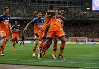 55分に均衡を破る先制ゴールを決めたラファエル シルバ（新潟）【明治安田Ｊ１ 2nd 第9節 新潟vs福岡】