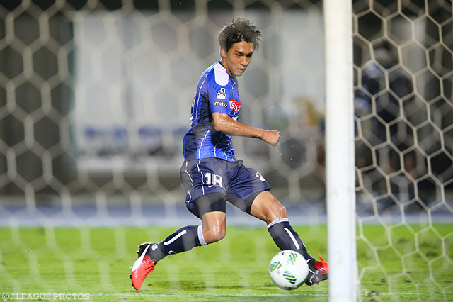 先制点と決勝点を決める大活躍を見せた白井 永地（水戸）【明治安田Ｊ２ 第30節 水戸vs讃岐】