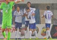 CKから逆転ヘッドを押し込み、2得点の長沢 駿（Ｇ大阪）【明治安田Ｊ１ 2nd 第10節 湘南vsＧ大阪】