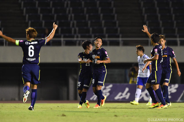 先制点を挙げた柴﨑 晃誠（広島）【ＹＬＣ 準々決勝 第1戦 広島vsＧ大阪】