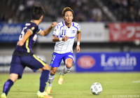 この日キャプテンマークを巻いた倉田 秋（Ｇ大阪）【ＹＬＣ 準々決勝 第1戦 広島vsＧ大阪】