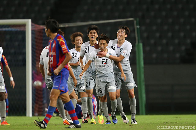 土壇場の90分に同点ゴールを決めた三島 勇太（福岡）【ＹＬＣ 準々決勝 第1戦 FC東京vs福岡】