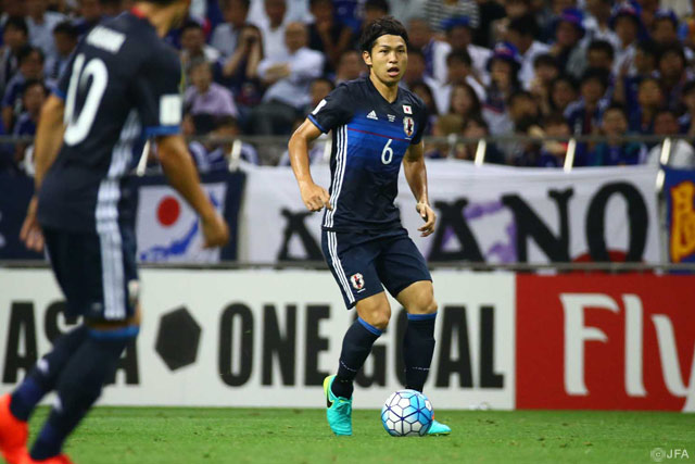 センターバックとしてフル出場を果たした森重 真人（FC東京）【ロシアＷ杯 アジア最終予選 日本vsＵＡＥ】