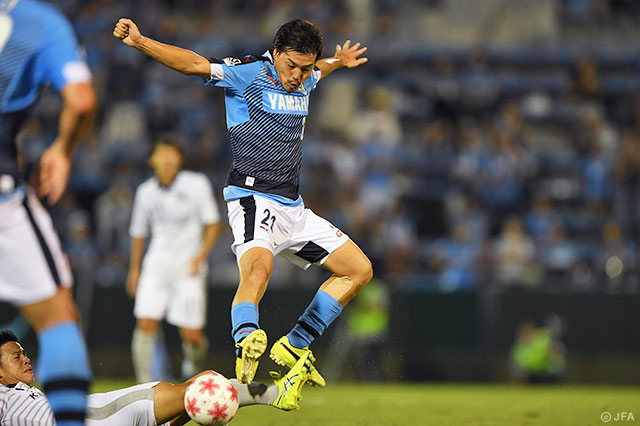 2試合連続の先発出場を果たした松井 大輔（磐田）【天皇杯 2回戦 磐田vs神奈川大】