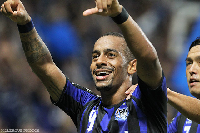 2得点1アシストの大活躍を見せたアデミウソン（Ｇ大阪）【ＹＬＣ 準々決勝 第2戦 Ｇ大阪vs広島】