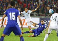 宇佐美 貴史（アウクスブルグ）は後半アディショナルタイムからの出番となった【ロシアＷ杯 アジア最終予選 タイvs日本】