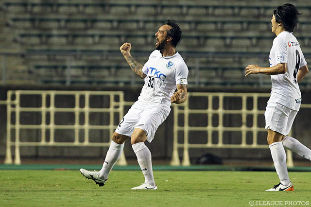 1得点1アシストで勝利の原動力となったリカルド ロボ（栃木）【明治安田Ｊ３ 第21節 Ｃ大23vs栃木】