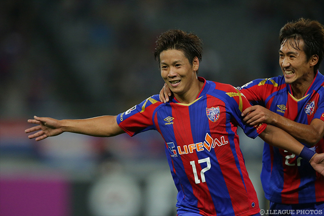 前田 遼一とのワンツーからゴールを決めた河野 広貴（FC東京）【明治安田Ｊ１ 2nd 第11節 FC東京vs湘南】