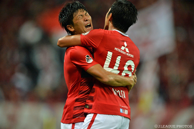 先制直後に追加点をあげた武藤 雄樹（浦和） 【明治安田Ｊ１ 2nd 第11節 浦和vs鳥栖】