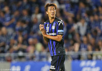 リーグ戦2試合連続ゴールとなる同点ヘッドを決めた長沢 駿（Ｇ大阪）【明治安田Ｊ１ 2nd 第11節 Ｇ大阪vs甲府】