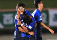 試合終了間際に追加点を奪取した中西 倫也（富山）【明治安田Ｊ３ 第21節 富山vs藤枝】