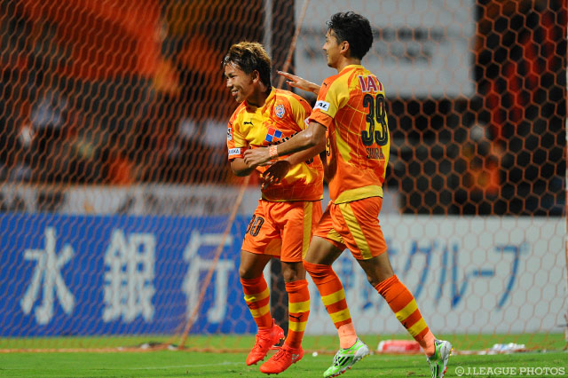 公式戦4試合連続得点となる追加点を挙げた金子翔太（清水）【明治安田Ｊ２ 第31節 清水vs山形】