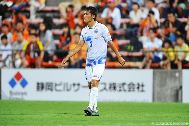 CKからヘディングシュートを決め、一矢報いた渡辺 広大（山形）【明治安田Ｊ２ 第31節 清水vs山形】