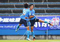 Ｊリーグ初得点を含む電光石火の2ゴールを決めた北原 大奨（YS横浜）【明治安田Ｊ３ 第22節 YS横浜vs富山】