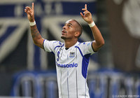 65分に決勝ヘッドを押し込んだアデミウソン（Ｇ大阪）【明治安田Ｊ１ 2nd 第12節 名古屋vsＧ大阪】