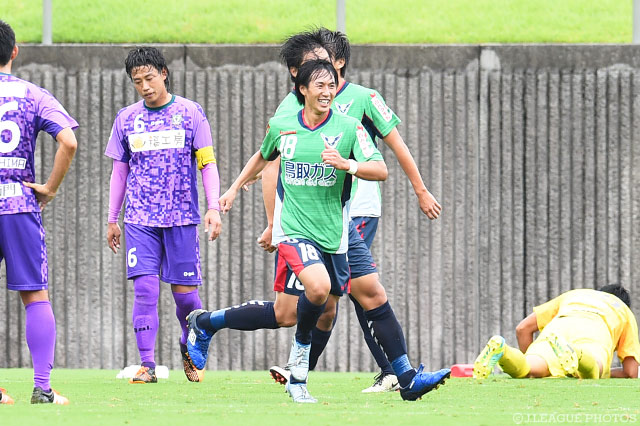 2ゴールで大勝に貢献した河合 秀人（鳥取）【明治安田Ｊ３ 第22節 藤枝vs鳥取】