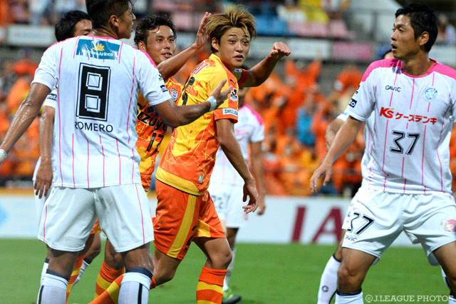 Ｊリーグ初得点を決めた松原 后（清水）【明治安田Ｊ２ 第32節 清水vs水戸】