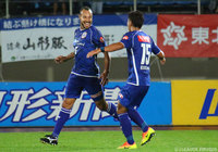 今季初得点が決勝弾となったアルセウ（山形）【明治安田Ｊ２ 第32節 山形vs徳島】